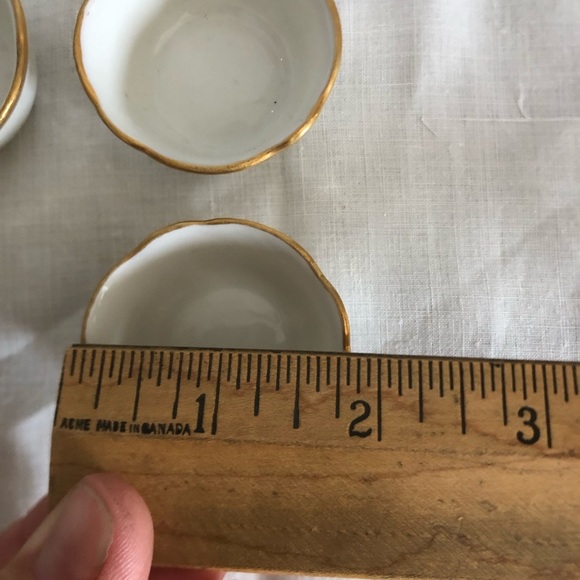 Antique Limoges Hand Painted Salt Cellars - Picture 8 of 11